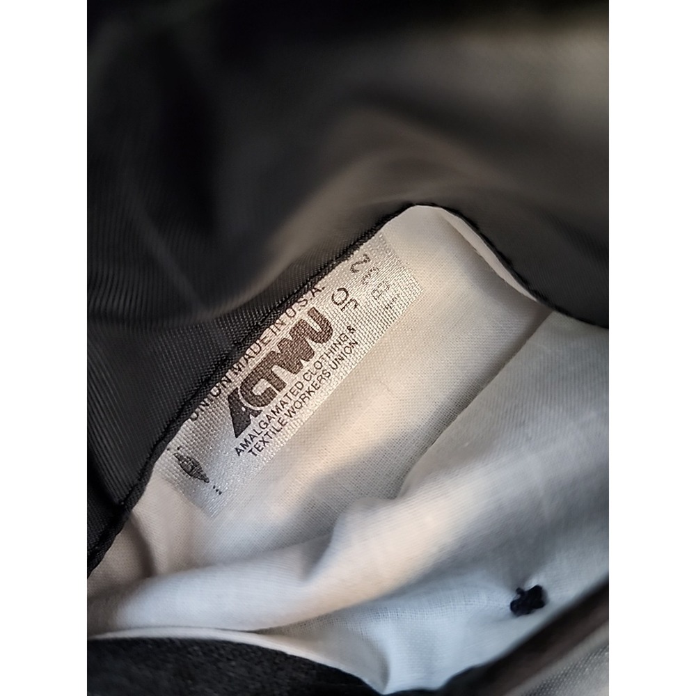 VTG Polo Ralph Lauren Gray Pinstriped Wool Suit Sz 43S Pants 37.5"X27.25" - Picture 8 of 16